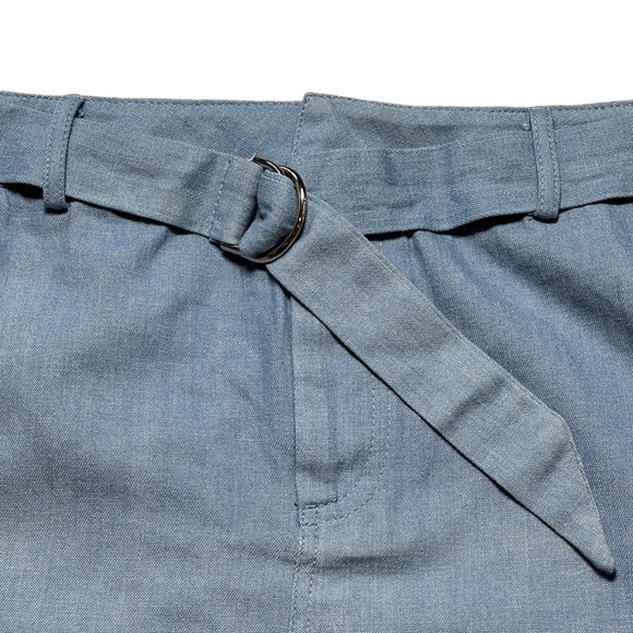 Revolve Superdown Tinley Blue Chambray Mini Skirt US S - Picture 6 of 10